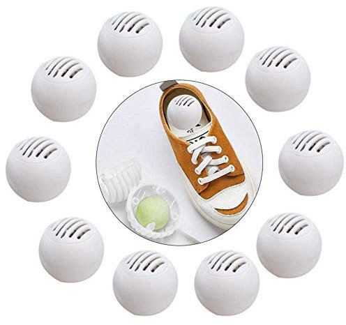 10 Pcs Shoe Deodorizer Balls-Shoe Deodorant for Sneakers Leather Shoes Drawers and lockers-Fresh Air Natural Fruity Aroma