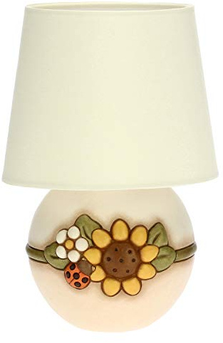 THUN - Lampada da Tavolo Country Piccola - Base Ceramica 15 x16,5 cm h - con Paralume Alta 30 cm
