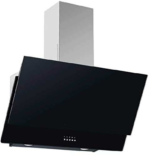 Suinga Campana decorativa in vetro nero. Classe energetica C. Motore 105 W. Larghezza: 70 cm.