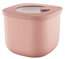 Guzzini - Kitchen Active Design, STORE&MORE BIO, Contenitore Ermetico Alto per Frigo/Freezer/Microonde (S) - Rosa Fiori di Pesco, 12,2 x 12,2 x h9,8 cm | 750cc - 170722251