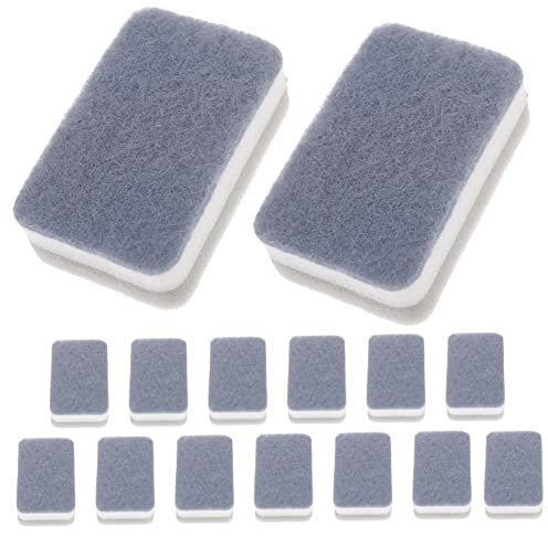 TOVINANNA 15pièces Lot de Éponges à Récurer pour Cuisine Et Vaisselle Réutilisables Et à Sécher Délicates Surfaces
