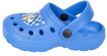 Zuecos Infantiles de Sonic - Color Azul - Talla 32/33 - Fabricados 100% de EVA - Zuecos Niños - Estampado de Sonic - Producto Original Diseñado en España