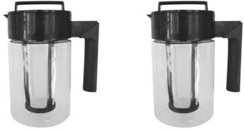 2er-Set für kalten Tee, Kaffeekanne, Krug für Camping, Café