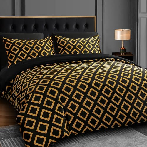 Grace Super King Duvet Set - Premium Satin Silk Reversible Super King Duvet Cover (260 x 220 cm) 3 PCs - Luxurious Hotel Quality Super King Bedding Set With Zipper Closure