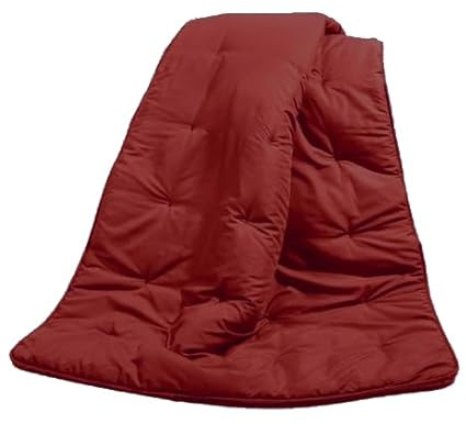Corredocasa Plaid Divano Trapuntato Caldo Made in Italy Multiuso in Microfibra Coperta Imbottita Morbida per Letto, Divano o Camera Elegante e Decorativa Copri Tutto (Rosso/Bordeaux, Max 150x200)