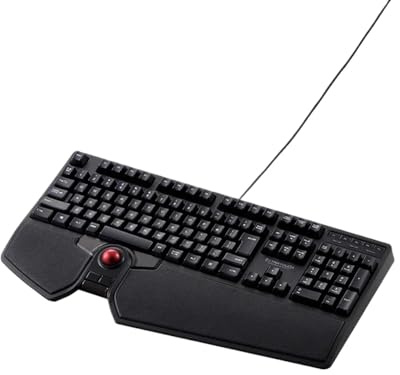 XXINGYULI Clavier Japonais et Souris intégrée avec Track Ball 108, Clavier de Jeu Filaire sans Fil personnalisé Compatible avec compatibilité PC(Wried)