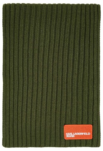Karl Lagerfeld Jeans Homme Patch Logo Scarf Forest Night One size