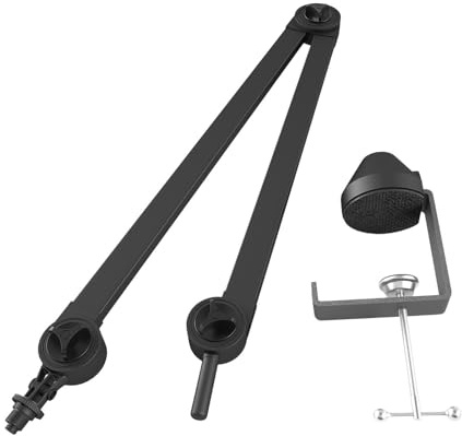 Mikrofonboomarm, Desktop -Mikrofonarm - Faltbarer Live -Broadcast -Boom Arm - Einstellbare Winkel, Mikrofontisch -Mount für die Schulung von Videoproduktion, Online -Unterricht