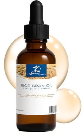 100% Pure Rice Bran Oil 50ml – Cold Pressed, Unrefined, Natural Moisturizer for Skin, Hair & Face – Rich in Vitamin E & Oryzanol – Carrier Oil for DIY & Massage – 50ml