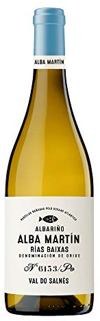 Alba Vino blanco albariño D.O. Rías Baixas - 750 ml (Paquete de 6)