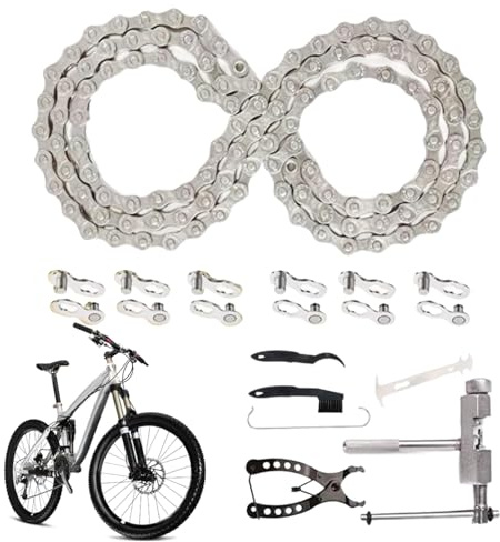Catena per biciclette, catena per bicicletta, set completo, a sgancio rapido, ricambio per biciclette e scooter per bambini