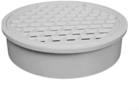 Tubo di scarico rotondo in PVC, 50, 200 mm, con scarico a pavimento integrato per un facile flusso d'acqua (200 mm)