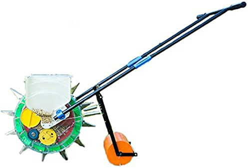 SFQEVHRZ Garden planter， Push Vegetable Seeder Precision Sowing and Fertilization,Adjustable Plant Spacing(6 Mouth)