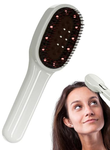 Kamm aus Leder, kabellose elektrische Haarbürste, elektrischer Kamm für Haarmassage, für Männer und Frauen, Geschenk zum Geburtstag