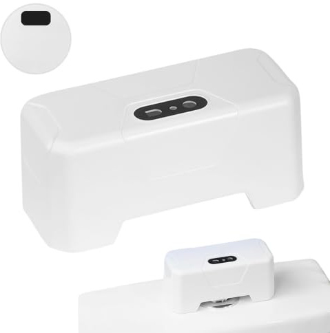 Scaldabagno automatico per WC, con sensore a infrarossi, sensore a infrarossi esterno a mani libere, ricarica USB ricaricabile con batteria da 1800 mAh, per la maggior parte dei servizi igienici