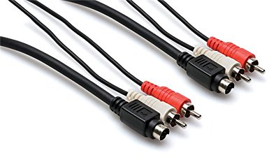 Hosa Video/Audio Dubbing Cable - TRIPLEX Stereo S-Video Dubbing Cable, 2M (6.ft.)