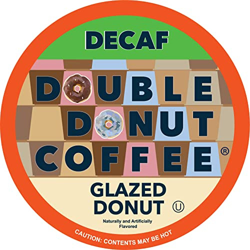 Double Donut Coffee Medium Roast Decaf Flavored Coffee Pods for Keurig K Cups Makers from Double Donut, 80 Capsules
