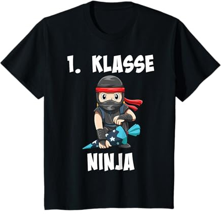 1. Klasse Ninja Einschulung Schulanfang Schultüte T-Shirt