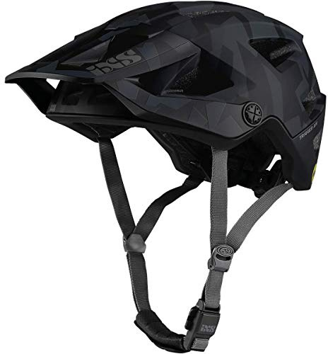 IXS Trigger Am MIPS Mountainbike-/E-Bike-/Fahrradhelm, Camo Black, Taille ML (58-62cm)