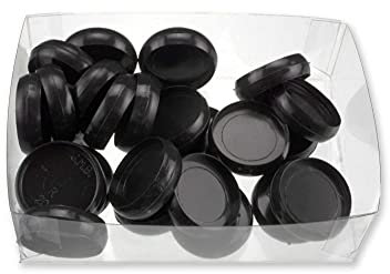 ATOMA Notizbuchsystem - Ringe - schwarz - opak - Ø 20 mm