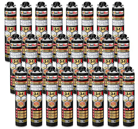 Mauermortel Mousse de montage 3 en 1 Mortier en polyuréthane 24 x 750 ml