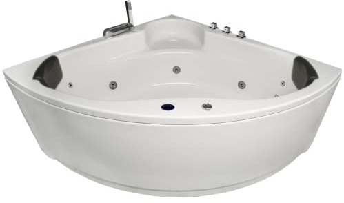 Basera® BASIC Indoor Eck-Whirlpool Badewanne Futuna (140 x 140 cm)