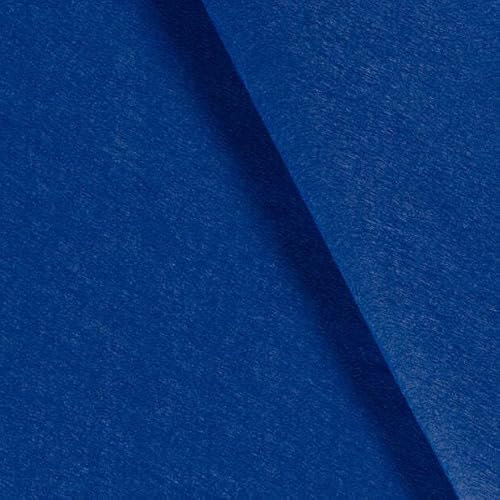 generisch Bastelfilz Meterware - Filzstoff basteln - Dicker Filz Uni - Taschenfilz nähen - robuster Nadelfilz - Dicker Dekofilz einfarbig - 3 mm DICK *** 50 cm x 90 cm ***, Farbe: 005 blau