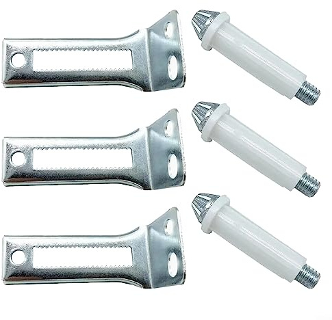 Kit de réparation de porte pliante 6 pièces, quincaillerie de porte de placard pour portes de 2,5 cm à 3,5 cm d'épaisseur