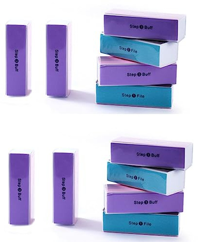 1/5/12Pcs Acrylic Buffer Buffing Sanding Files Pedicure Manicure Polish Nail Buffer Buffing Block Nail File Tools Manicure-12Pcs