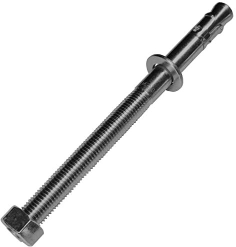 Lumonic Schwerlastdübel M16 x 215mm | hochwertige Edelstahl V4A Keilanker | Durchsteckmontage, SOFORT BELASTBAR | Betonanker, Schwerlastanker | für Überdachungen, Geländer, Regale, Trennwände