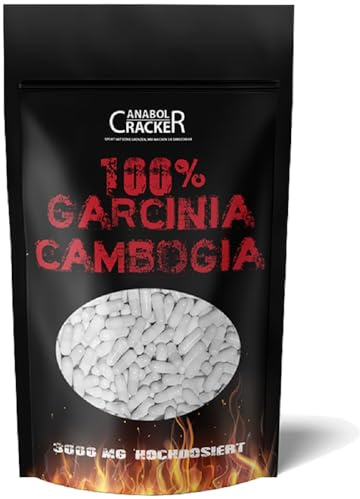 250 Kapseln - Garcinia Cambogia Extrak, 3000 mg pro Tagesdosis, 60% HCA hochdosiert, Reine und Pure Premiumqualität aus Deutschland