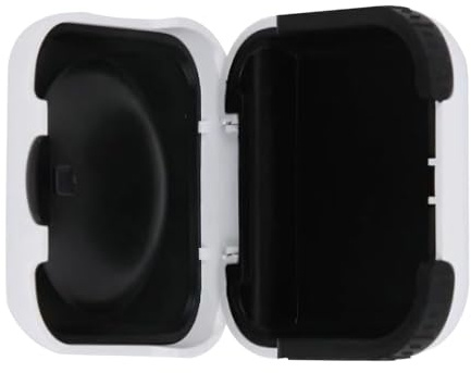 Cumilo Hearing Aid Case, Waterproof Portable Earing Aids Case with Black Air Cushion Lining, Durable, Pressure-Resistant and Drop-Resistant Universal Mini Hearing Aid Protective Box(6.5 * 6.5 * 3cm)