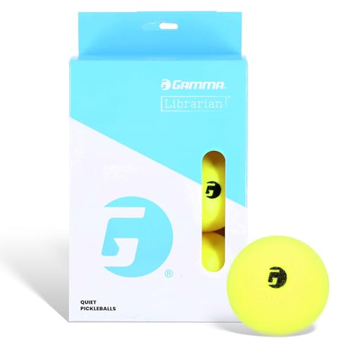 Gamma Librarian Pelotas de Espuma para Pickleball con Rebote Real en Todas Las Superficies, Caja de 6