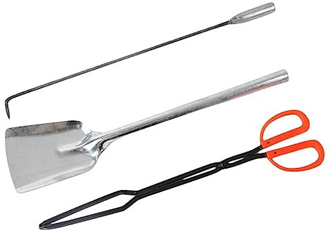 Cabilock 1 Juego De Pala De Hollín Clip De Basura Herramientas Para Fogatas Clip De Fuego Para Barbacoa Pinzas Largas Para Barbacoa Pala De Carbón Resistente Recogedor De Limpieza Al