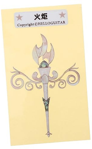 ifundom Adesivi Per Chitarra a Forma Di Fiore Decalcomania Per Paletta Di Chitarra Acustica Ed Elettrica Facili Da Applicare e Rimuovere