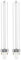 Ddlisu Lampe Fluorescente Compacte G23 2 Broches 11W, Blanc Neutre 4000K, Lampes à économie d'énergie CFL G23, Tube en Forme de U, Applicable au Salon, à la Chambre à Coucher, Non Dimmable, 2 Pièces
