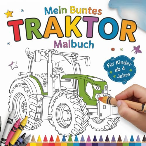 Mein buntes Traktor Malbuch