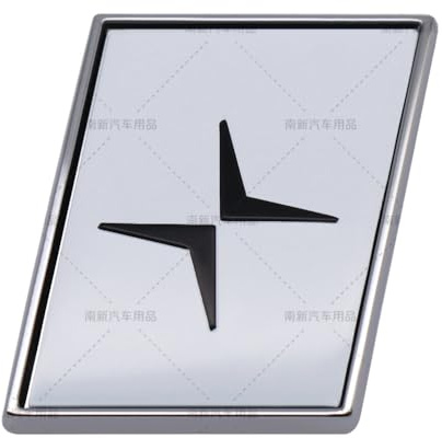 Self-adhesive car thick emblem sticker trunk replacement for Volvo XC60 S90 XC90 S60 Polestar badge (North Star)