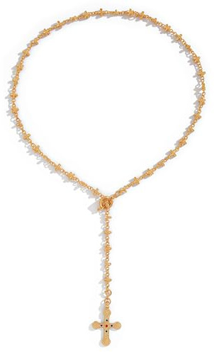 AstraGlam Y2K Style Cross Necklace for Women, Trendy Gold Cross Pendant Chain, Fashionable Kreuzkette, Perfect for Statement Jewelry and Special Occasions