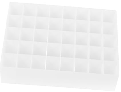 OFFIGAM Caja De Compartimentos Para Lápiz Labial Organizador De Almacenamiento Soporte Cosméticos Para Hogar y Tienda
