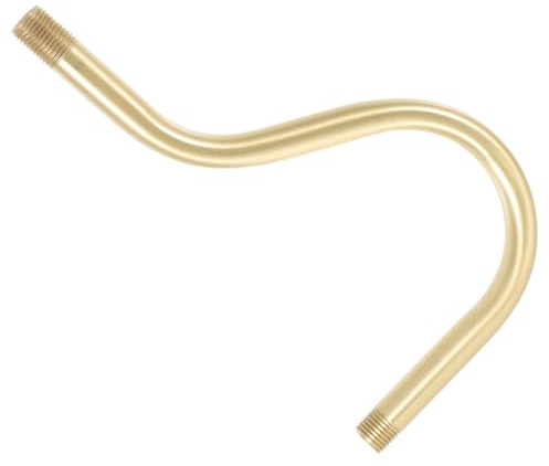 VICASKY Tiges Suspendre Incurvées Pour Luminaires M10 En Cuivre Massif Tube Creux Fileté Extérieur Finition Huilée Accessoire Pour Lampe Murale Et Lustre