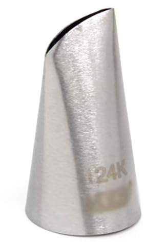 BDAYEK Piping nozzles 124K Rose Decorating Nozzle Cream Design Tool Compatible with White Bean Paste Mashed Potato Stainless Steel Petal Lace Squeezer