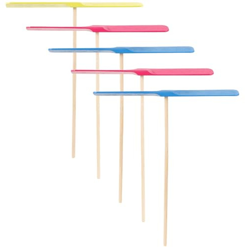 Abaodam Lot de 5 Jouets Volants Rotatifs en Bois Naturel, Coloris Aléatoire, Jouets Volants Sportifs D'extérieur pour Garçon et Filles, Jeux de Jardin pour Garçons et Couleur Aléatoire