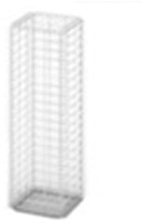 Gabbione con coperchio, filo zincato, 100 x 30 x 30 cm, rigido, per progetti di giardino, facile costruzione (100 x 30 x 30 cm)