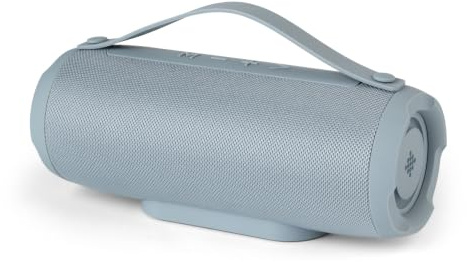 INTEMPO Aria Portable Bluetooth Speaker, 16W Stereo Sound, Blue | Up To 17 Hours Playtime, 25 m Wireless Range, TWS Pairing, Rechargeable Battery, Fabric Finish, Carry Handle