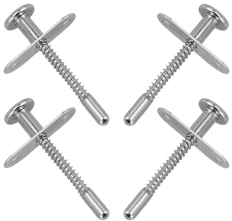 EXCEART 4 Piezas Pestillo de Resorte para Cuna de Hierro Instalación Fácil y Altura Ajustable, Accesorio Seguro para Cunas en Entornos Infantiles