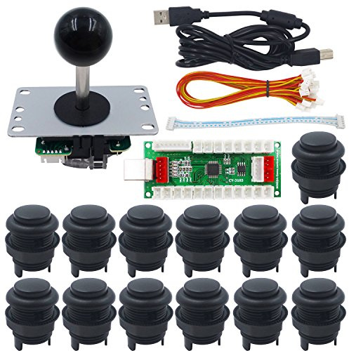 SJ@JX Arcade Game DIY Kit Zero Delay PS USB Encoder Mechanical Keyboard Switch PC PS3 Android Xbox360 Arcade 2Pin Button Arcade Joystick Controller