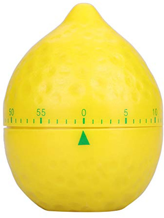 Nikou Cooking Mechanical Kitchen Home Timer Manual Lemon Shape Counters for Timing Tool
