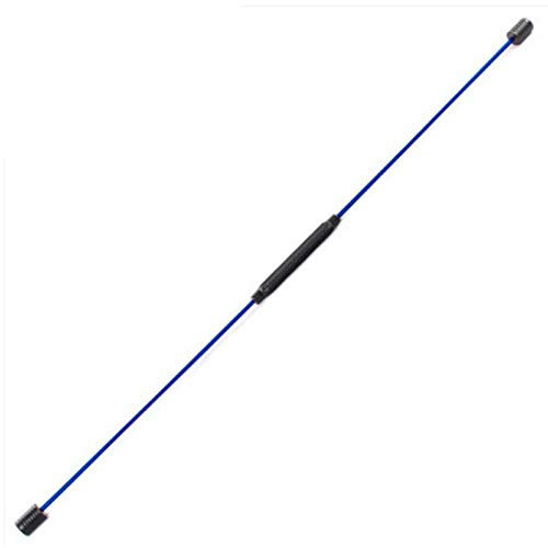 Swingstick Woman Sports Vibrationsstab Vibrationsstab Shaking Stick Schwungstab Elastic Stick Fitnessstock Gym Dünnarm Workout, 160Cm-Blau