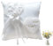 Almohada para Anillos de Boda, Almohada para Anillos de Boda Blancos, Almohada para Anillos de Boda, Almohada para Anillos de Compromiso o Anillos de Boda 20cm × 20cm, cojín para anillos de boda